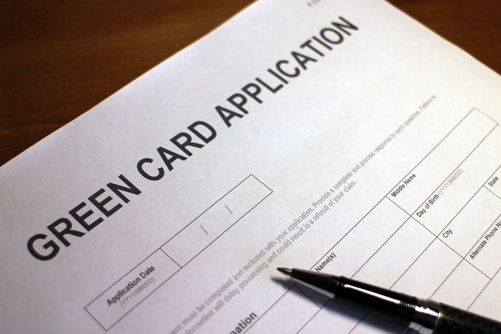 Antrag auf Greencard