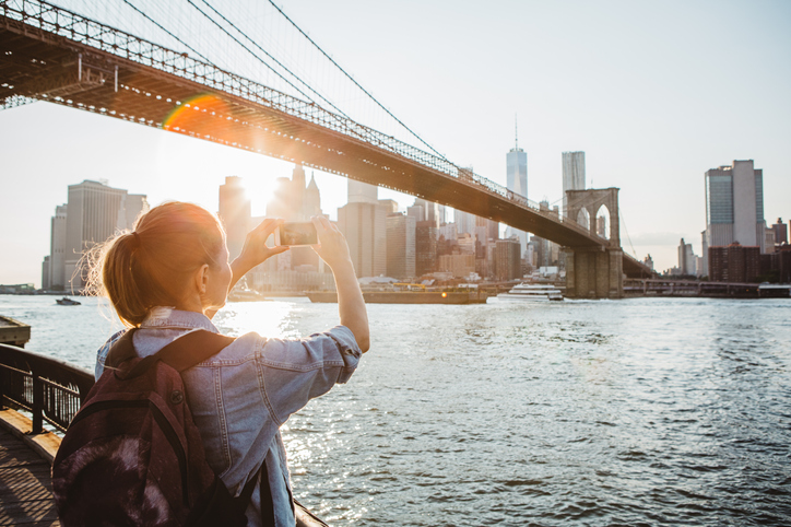 Touristin in New York