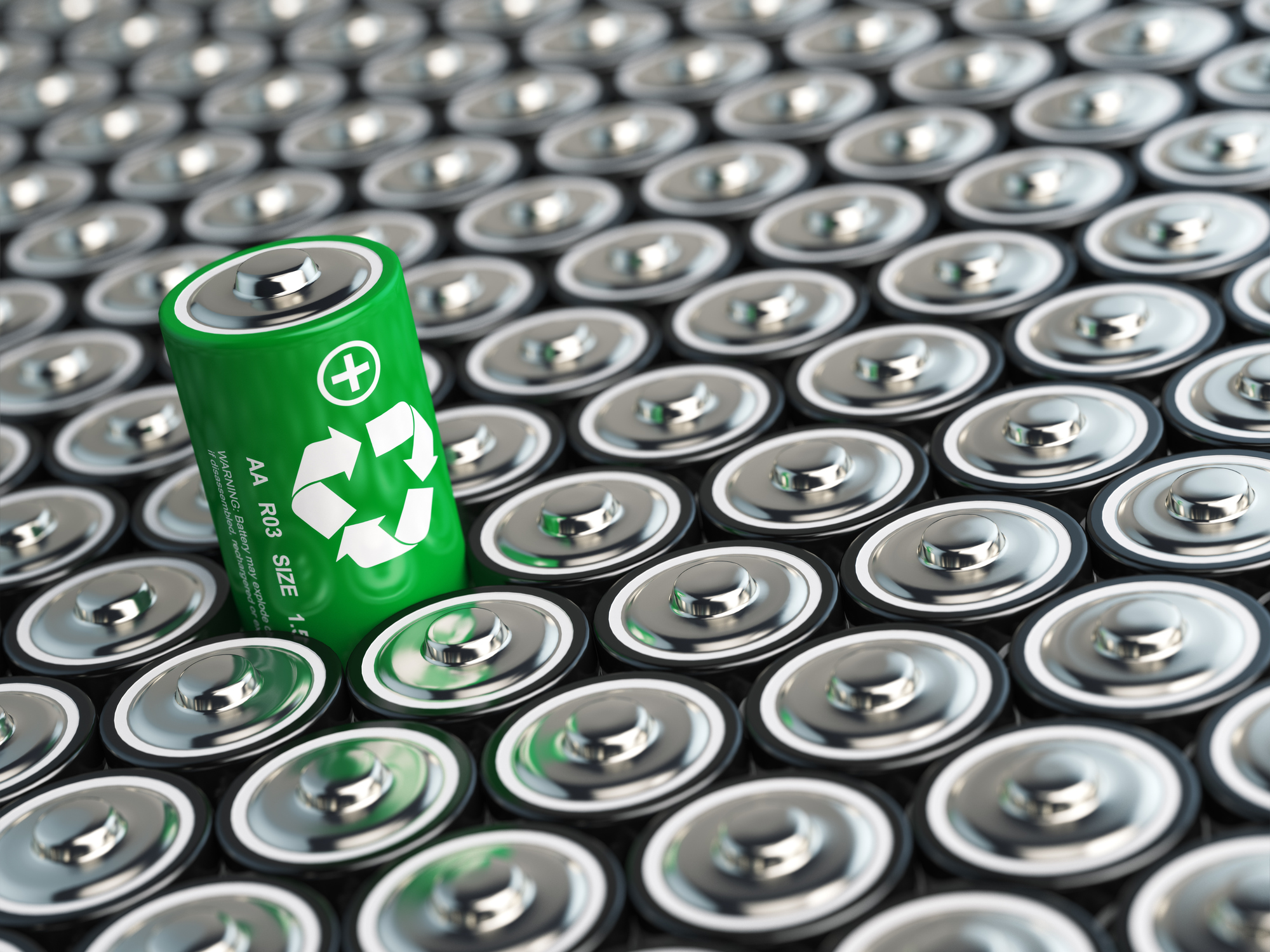 Sondermüll: So entsorgen Sie Altöl, Batterien, Farbe & Co richtig Batterien in Großaufnahme