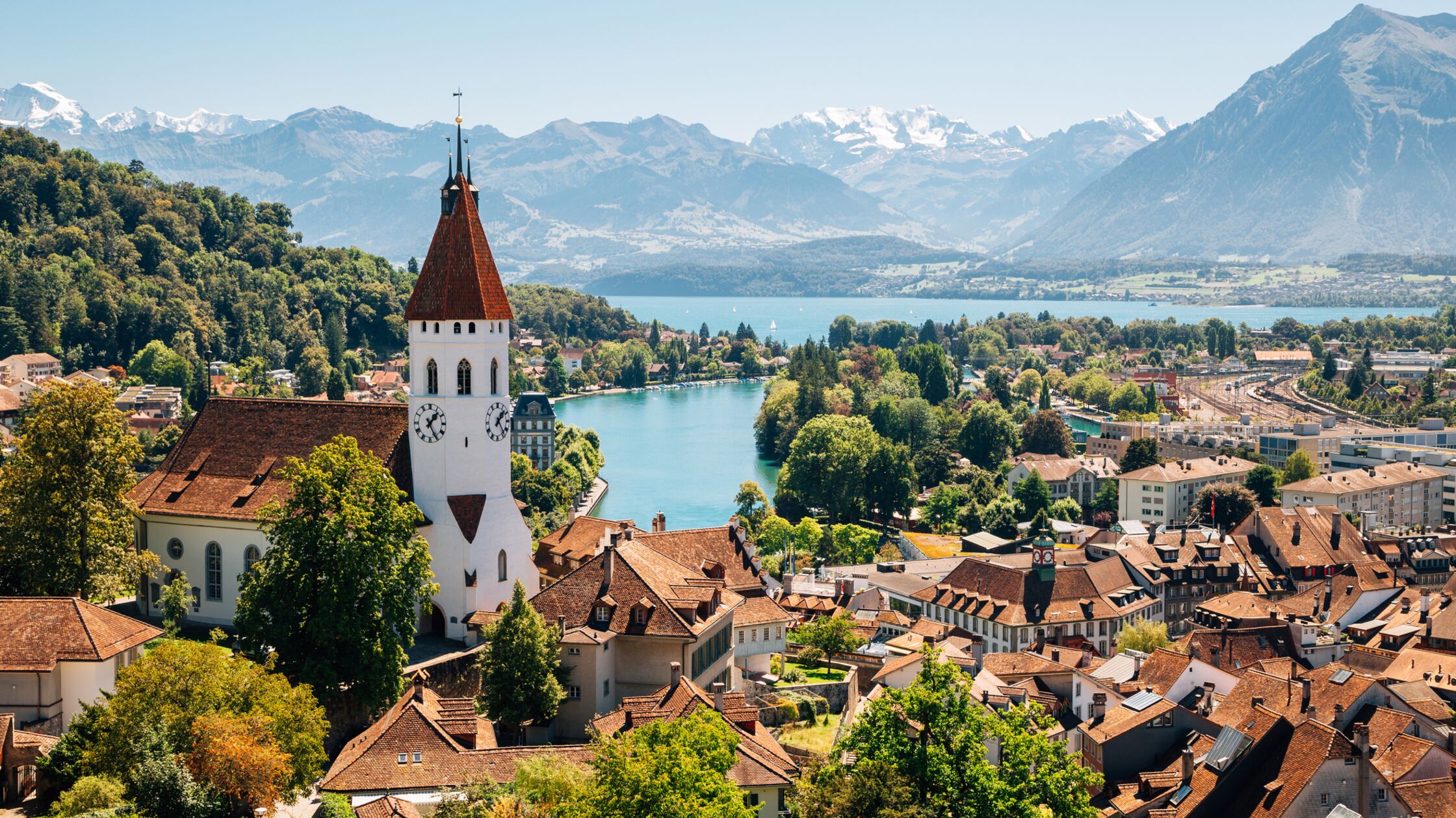 Idyllische Kleinstadt in der Schweiz
