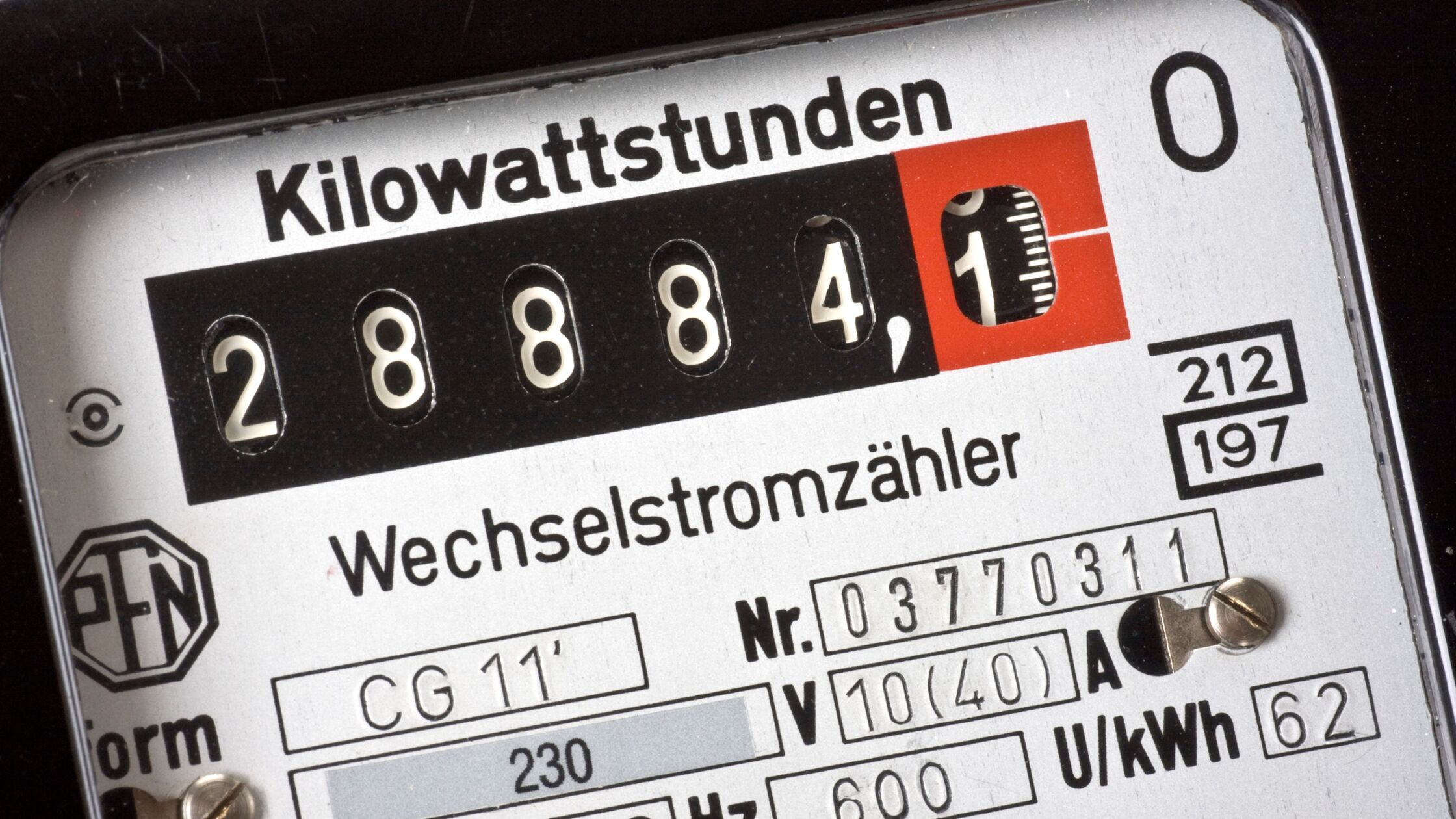Stromzähler ablesen: So klappt’s ohne Probleme Wechselstromzähler - Ablesefeld
