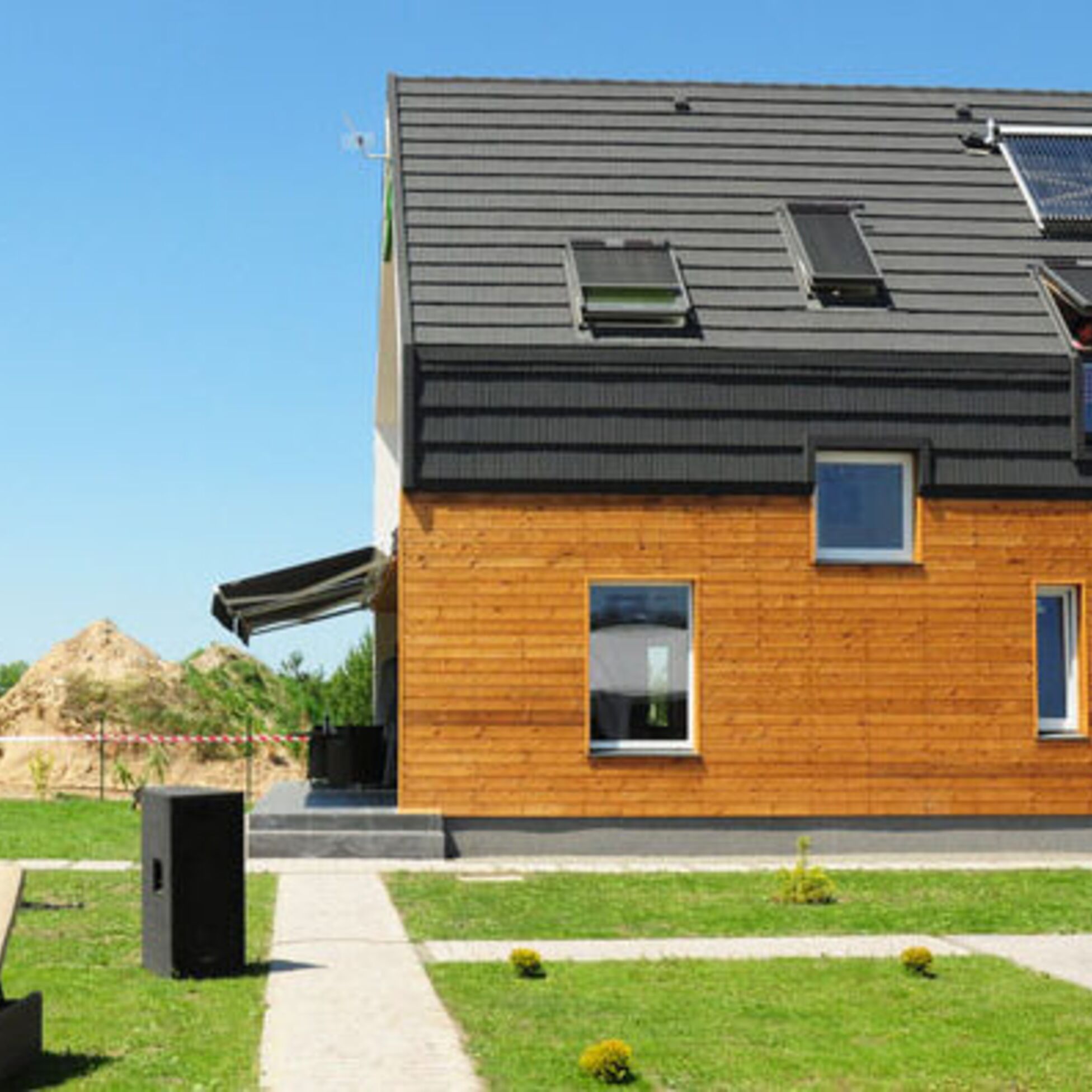 Ein Passivhaus nutzt Sonnenenergie zur Wärmegewinnung